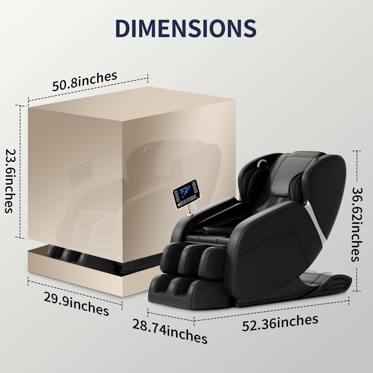 Zero Gravity Full Body Massage Chair with Bluetooth Speakers