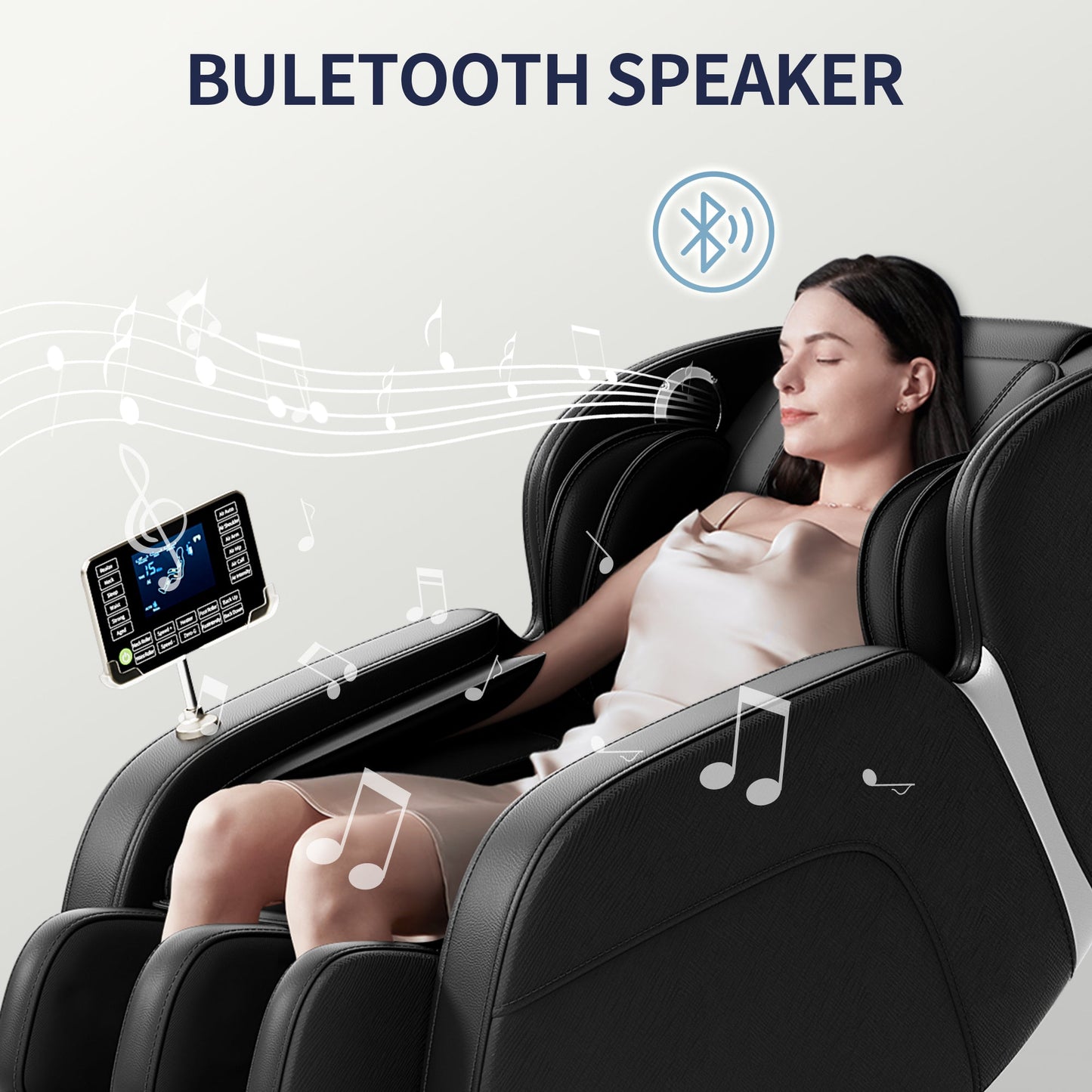 Zero Gravity Full Body Massage Chair with Bluetooth Speakers