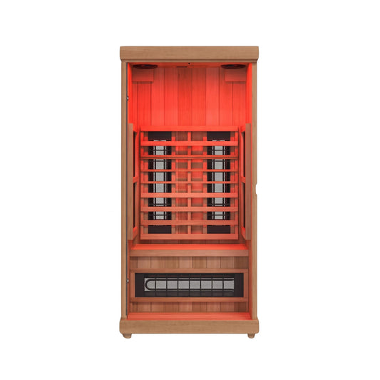 1-Person Home Infrared Sauna With Bluetooth Audio