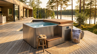 Frostline Atlas Pro Integrated Cold Plunge — Lifestyle